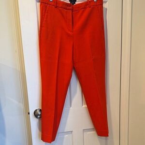 Women's Tailored High-Rise Trousers - Redish Orange